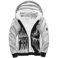 Red Tails Aviators Sherpa Hoodie WWII Heroes Tribute Retro Style - Wonder Print Shop