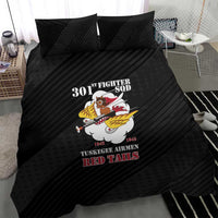 Tuskegee Airmen Red Tails Bedding Set 301st Fighter Squadron - Black - Wonder Print Shop
