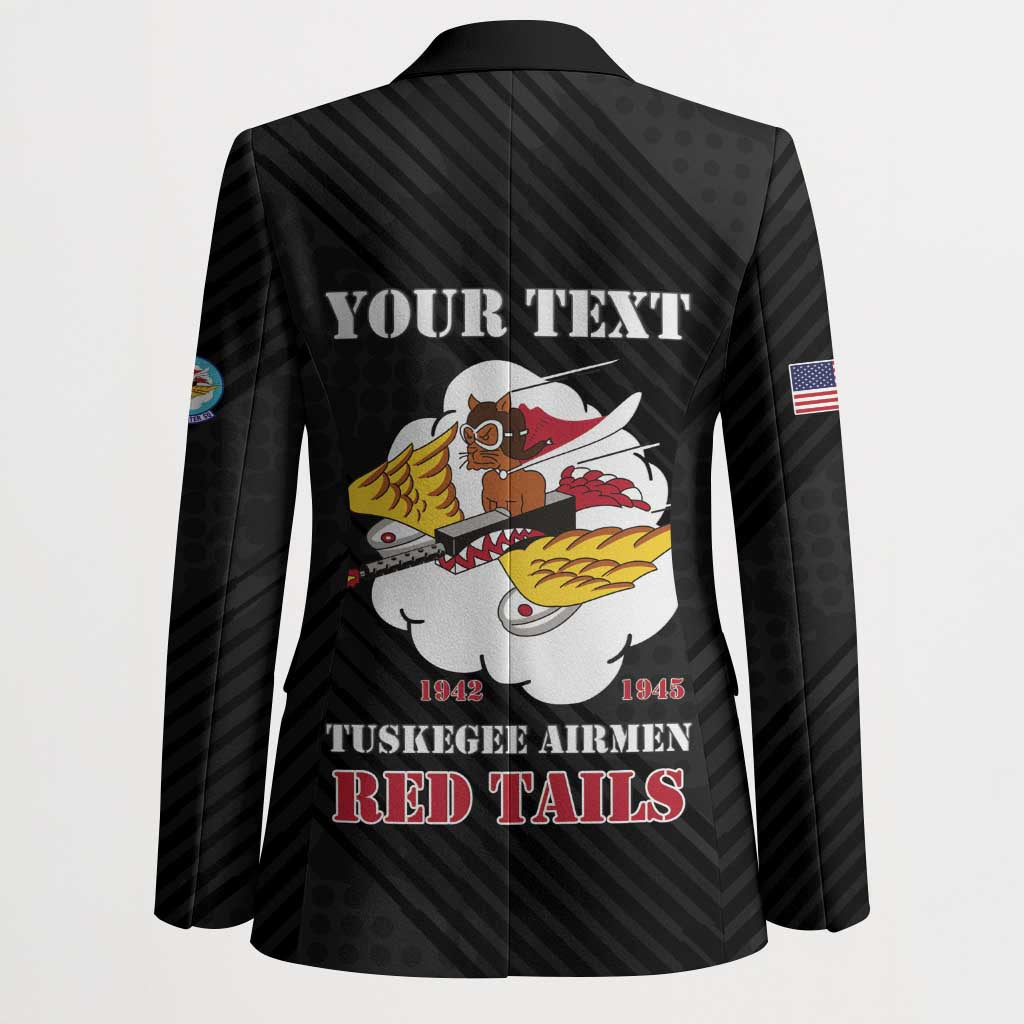 Personalized Tuskegee Airmen Red Tails Blazer 301st Fighter Squadron - Black - Wonder Print Shop