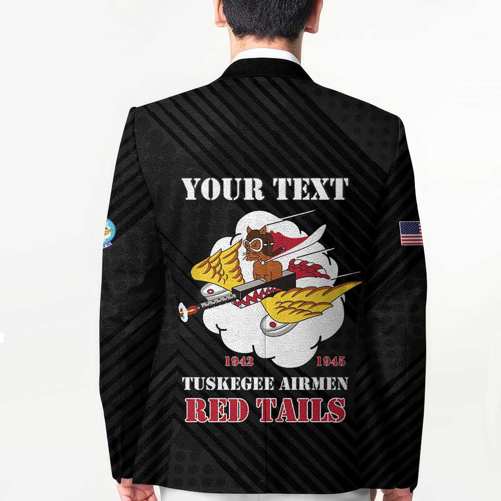 Personalized Tuskegee Airmen Red Tails Blazer 301st Fighter Squadron - Black - Wonder Print Shop