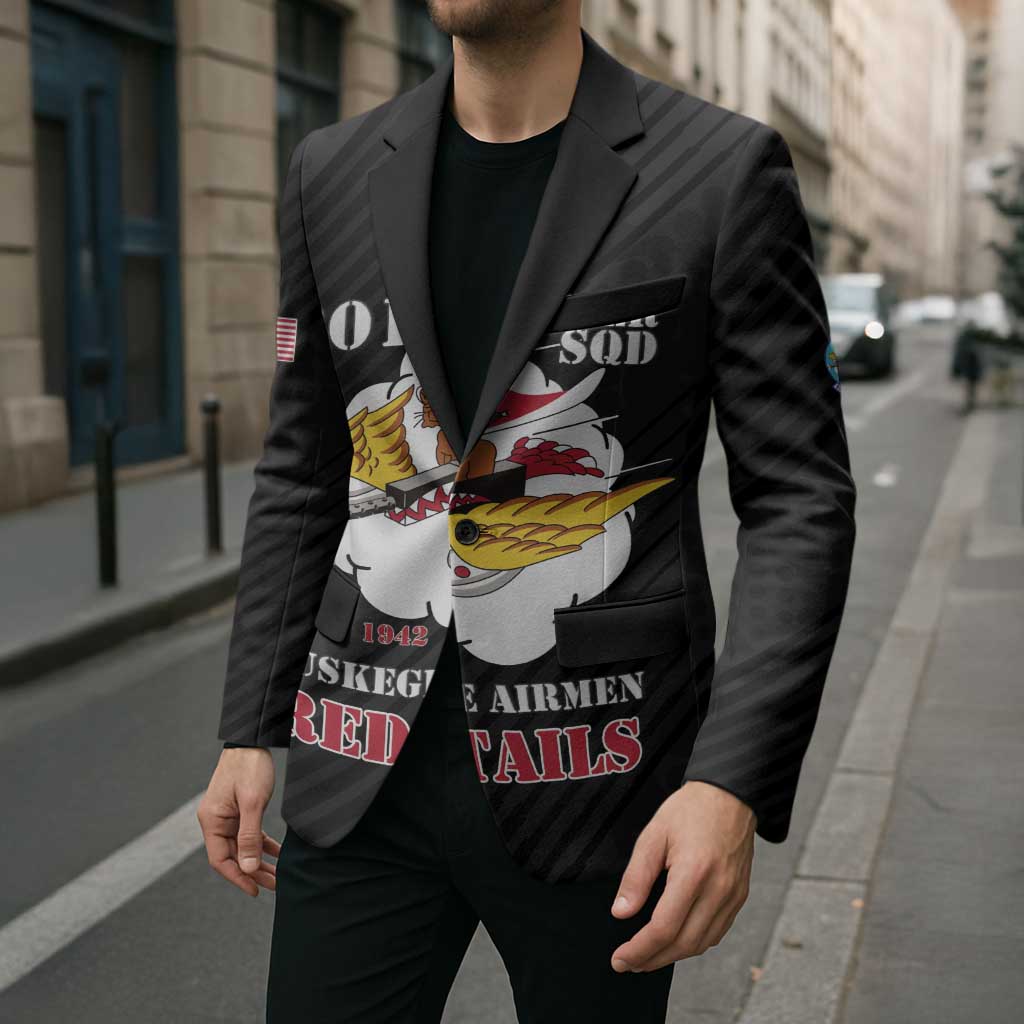 Personalized Tuskegee Airmen Red Tails Blazer 301st Fighter Squadron - Black - Wonder Print Shop