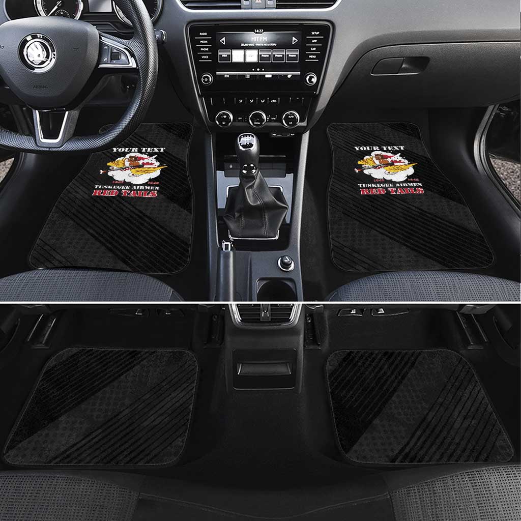 Personalized Tuskegee Airmen Red Tails Car Mats 301st Fighter Squadron - Black - Wonder Print Shop
