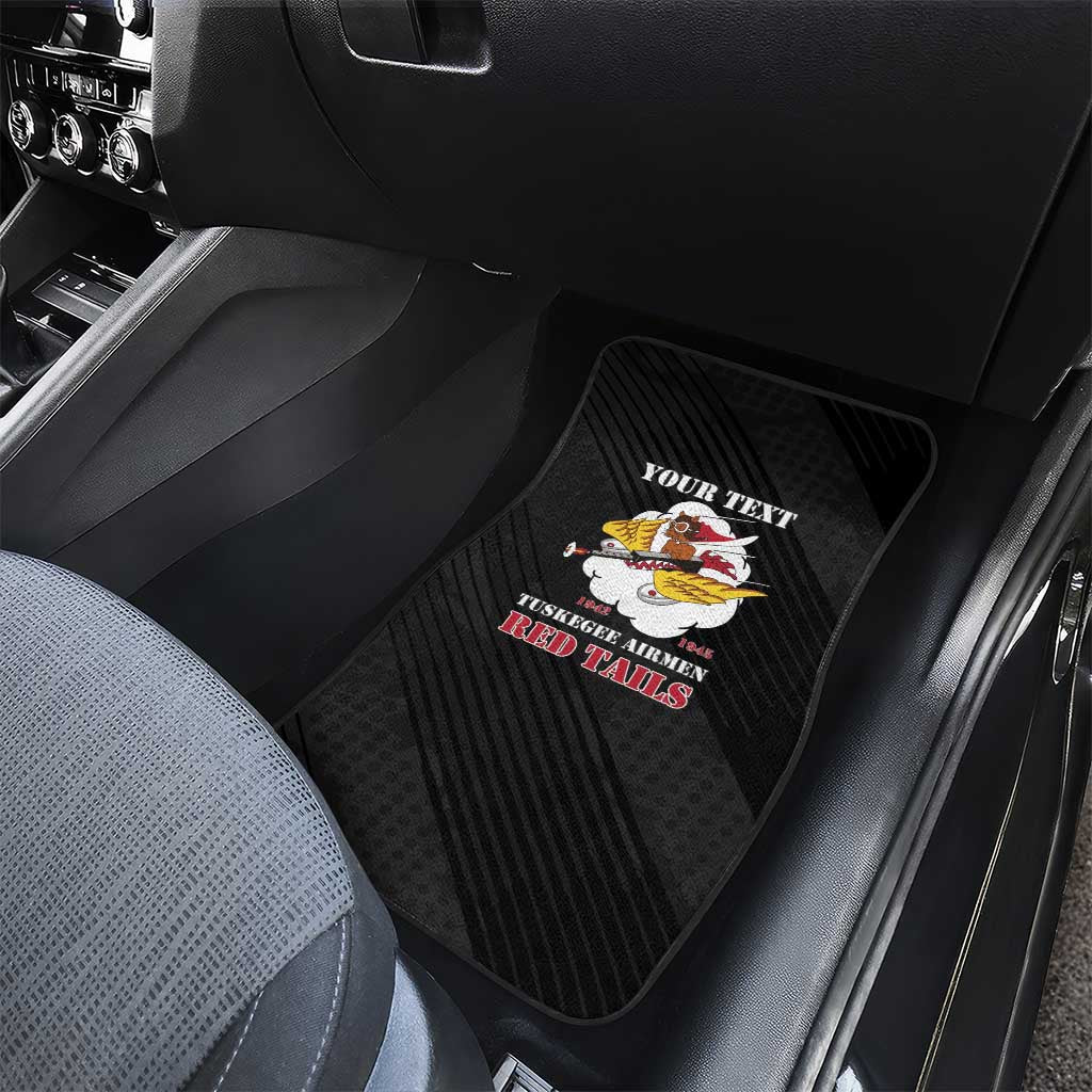 Personalized Tuskegee Airmen Red Tails Car Mats 301st Fighter Squadron - Black - Wonder Print Shop