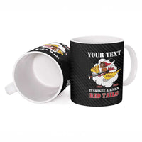 Personalized Tuskegee Airmen Red Tails Ceramic Mug 301st Fighter Squadron - Black - Wonder Print Shop