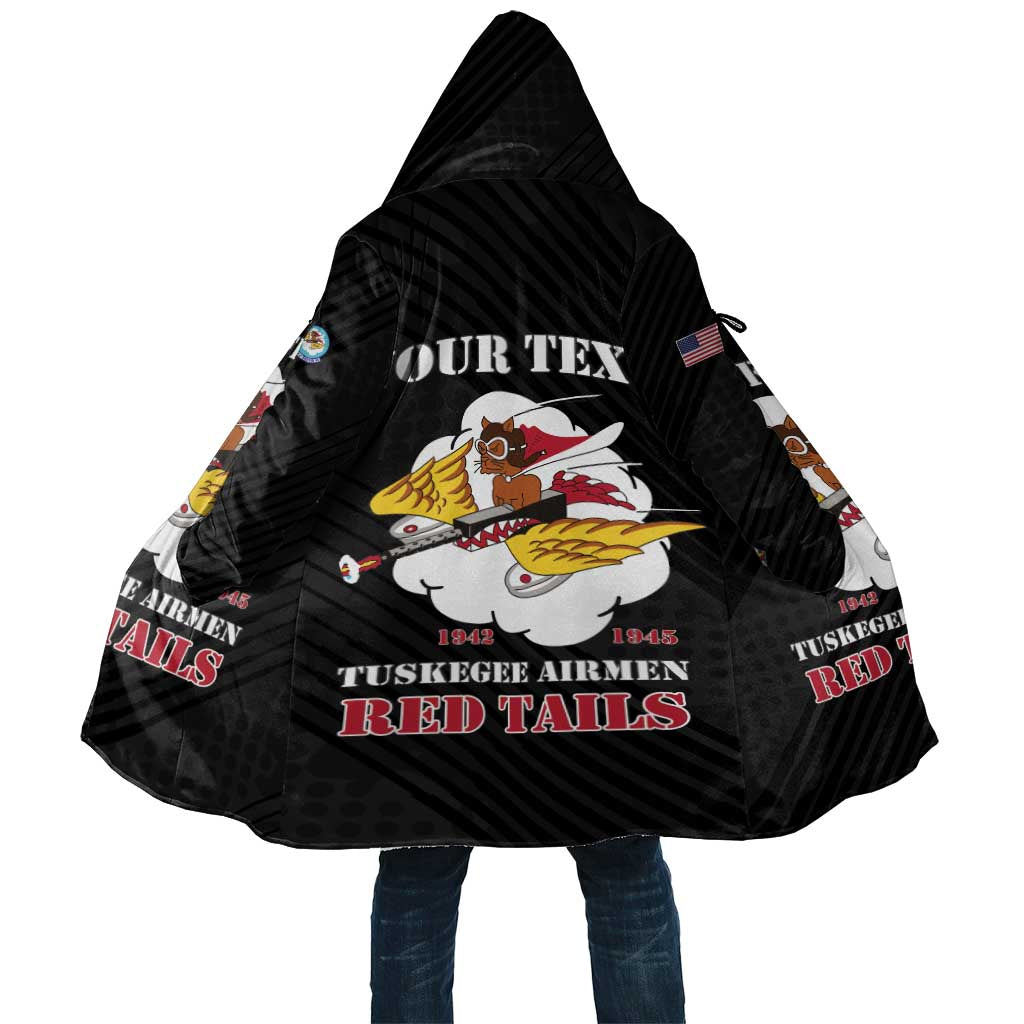 Personalized Tuskegee Airmen Red Tails Cloak 301st Fighter Squadron - Black - Wonder Print Shop
