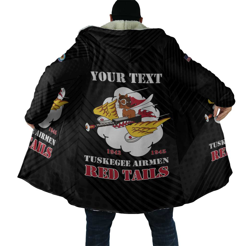 Personalized Tuskegee Airmen Red Tails Cloak 301st Fighter Squadron - Black - Wonder Print Shop
