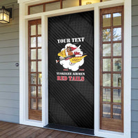 Personalized Tuskegee Airmen Red Tails Door Cover 301st Fighter Squadron - Black - Wonder Print Shop