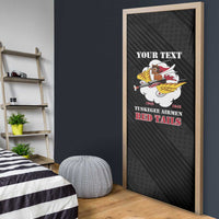 Personalized Tuskegee Airmen Red Tails Door Cover 301st Fighter Squadron - Black - Wonder Print Shop
