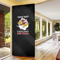 Personalized Tuskegee Airmen Red Tails Door Cover 301st Fighter Squadron - Black - Wonder Print Shop
