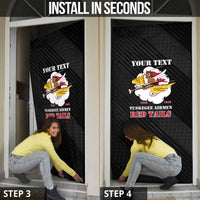 Personalized Tuskegee Airmen Red Tails Door Cover 301st Fighter Squadron - Black - Wonder Print Shop