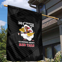 Tuskegee Airmen Red Tails Garden Flag 301st Fighter Squadron - Black - Wonder Print Shop