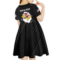 Personalized Tuskegee Airmen Red Tails Kid Short Sleeve Dress 301st Fighter Squadron - Black - Wonder Print Shop