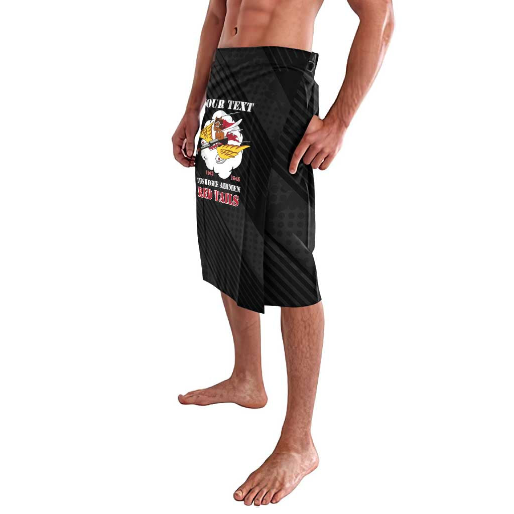 Personalized Tuskegee Airmen Red Tails Lavalava 301st Fighter Squadron - Black - Wonder Print Shop