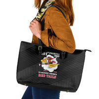 Tuskegee Airmen Red Tails Leather Tote Bag 301st Fighter Squadron - Black - Wonder Print Shop