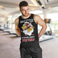Personalized Tuskegee Airmen Red Tails Men Tank Top 301st Fighter Squadron - Black - Wonder Print Shop