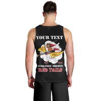 Personalized Tuskegee Airmen Red Tails Men Tank Top 301st Fighter Squadron - Black - Wonder Print Shop