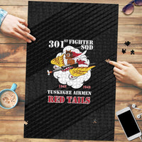 Tuskegee Airmen Red Tails Puzzle 301st Fighter Squadron - Black - Wonder Print Shop