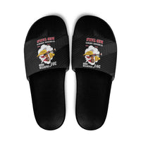 Tuskegee Airmen Red Tails Slide Sandals 301st Fighter Squadron - Black - Wonder Print Shop