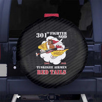 Tuskegee Airmen Red Tails Spare Tire Cover 301st Fighter Squadron - Black - Wonder Print Shop