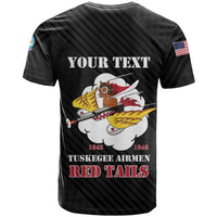 Personalized Tuskegee Airmen Red Tails T Shirt 301st Fighter Squadron - Black - Wonder Print Shop