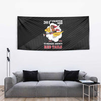 Tuskegee Airmen Red Tails Tapestry 301st Fighter Squadron - Black - Wonder Print Shop