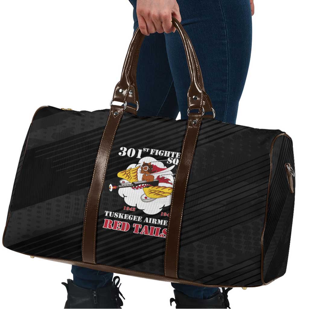 Tuskegee Airmen Red Tails Travel Bag 301st Fighter Squadron - Black - Wonder Print Shop