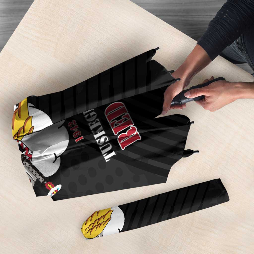 Tuskegee Airmen Red Tails Umbrella 301st Fighter Squadron - Black - Wonder Print Shop