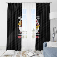 Tuskegee Airmen Red Tails Window Curtain 301st Fighter Squadron - Black - Wonder Print Shop