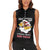Personalized Tuskegee Airmen Red Tails Women Sleeveless Polo Shirt 301st Fighter Squadron - Black - Wonder Print Shop