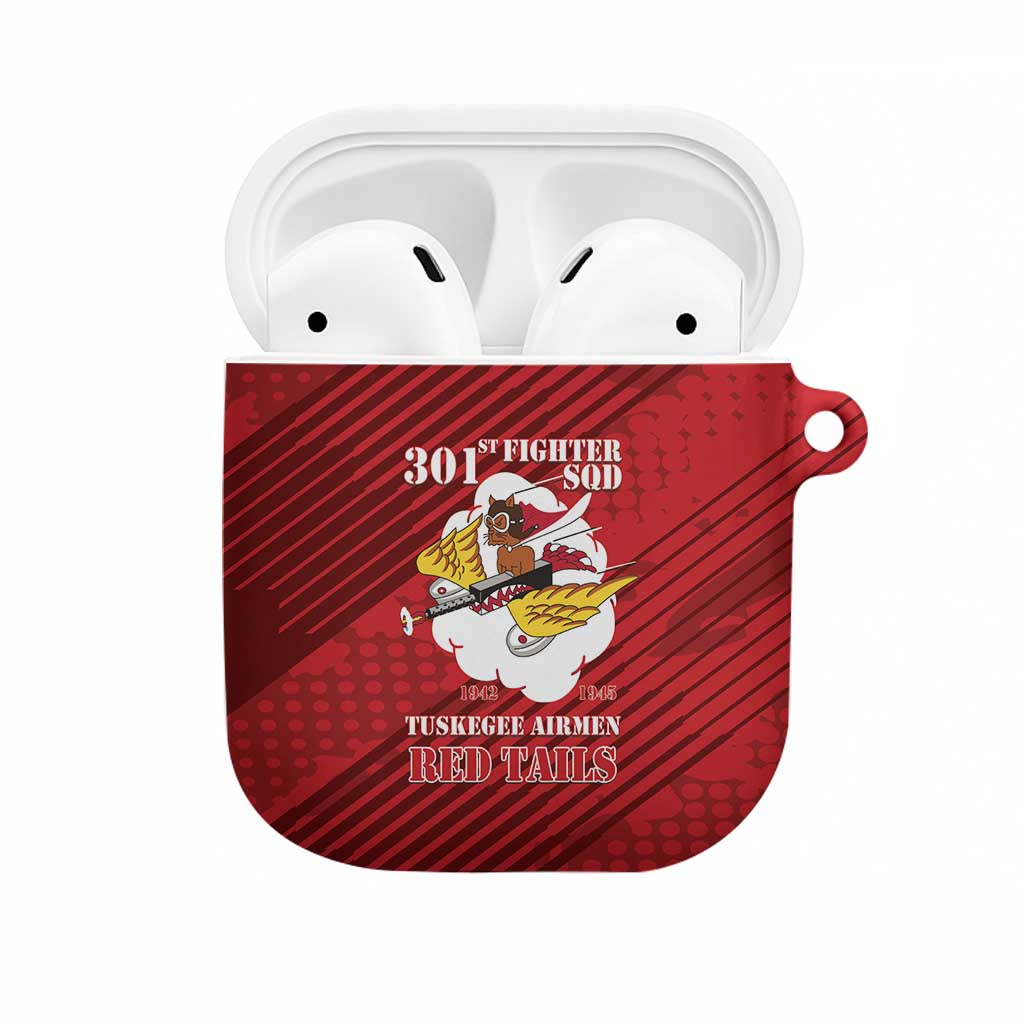 Tuskegee Airmen Red Tails AirPods Case 301st Fighter Squadron - Red - Wonder Print Shop