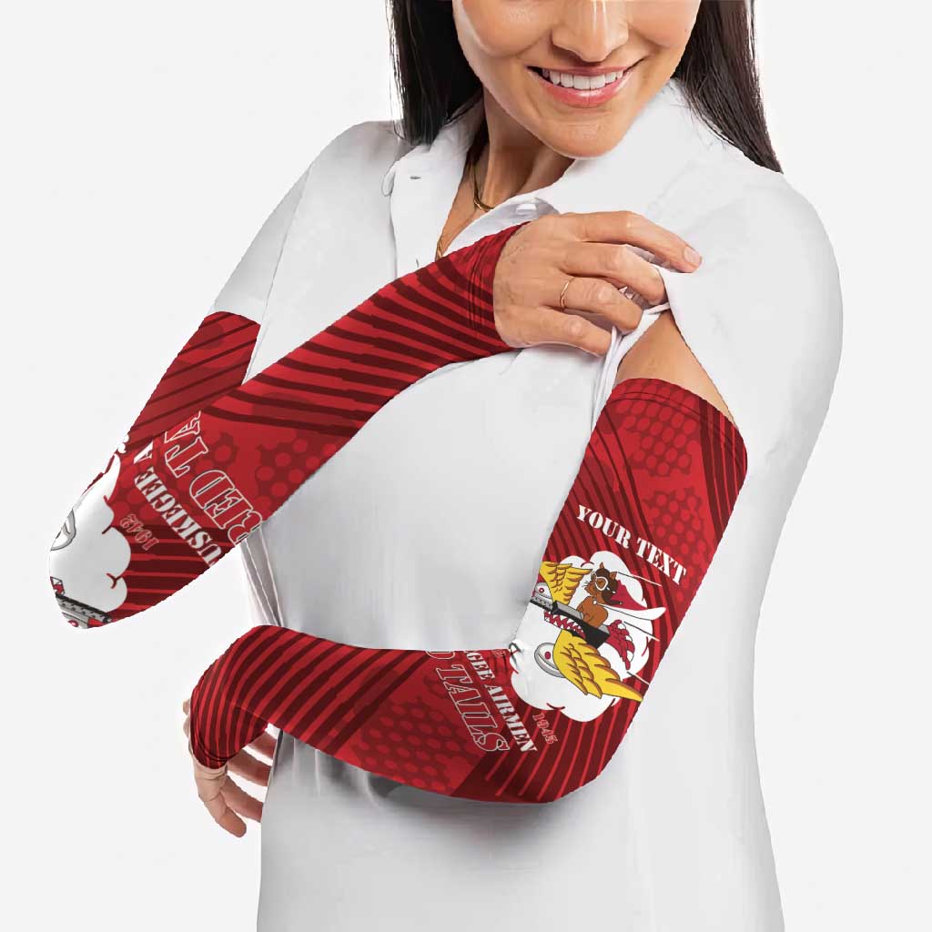 Personalized Tuskegee Airmen Red Tails Arm Sleeves 301st Fighter Squadron - Red - Wonder Print Shop