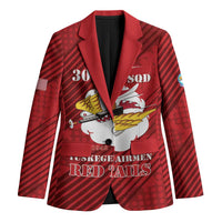 Personalized Tuskegee Airmen Red Tails Blazer 301st Fighter Squadron - Red - Wonder Print Shop