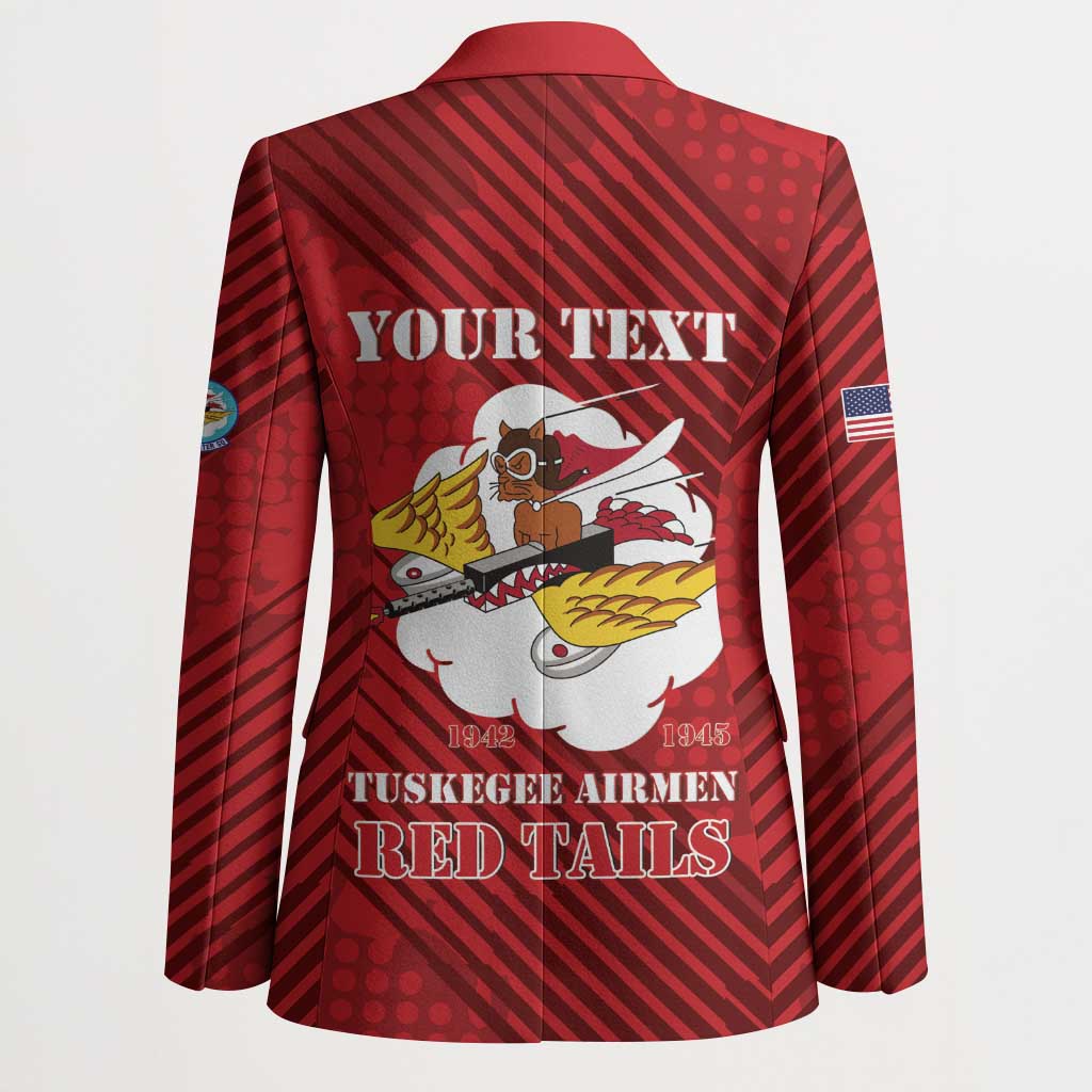 Personalized Tuskegee Airmen Red Tails Blazer 301st Fighter Squadron - Red - Wonder Print Shop