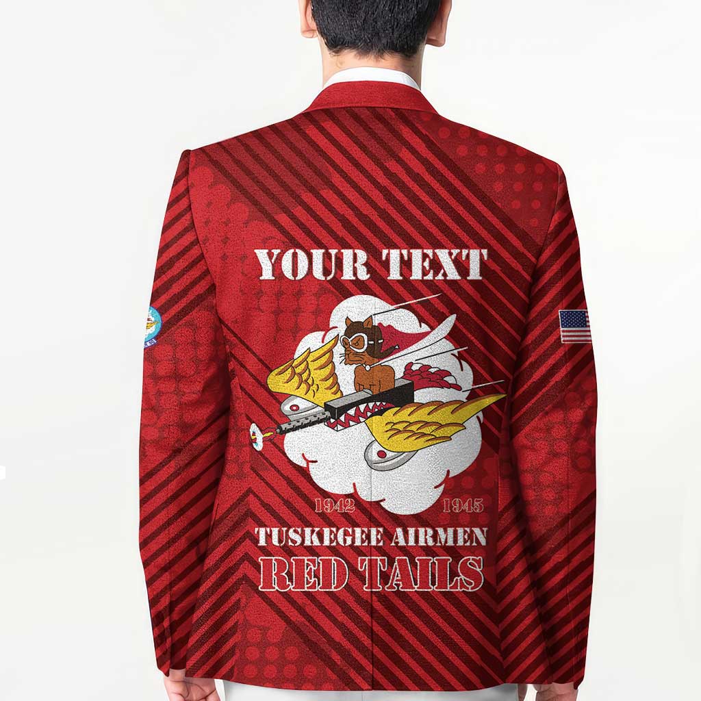 Personalized Tuskegee Airmen Red Tails Blazer 301st Fighter Squadron - Red - Wonder Print Shop