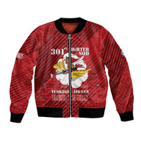 Personalized Tuskegee Airmen Red Tails Bomber Jacket 301st Fighter Squadron - Red - Wonder Print Shop