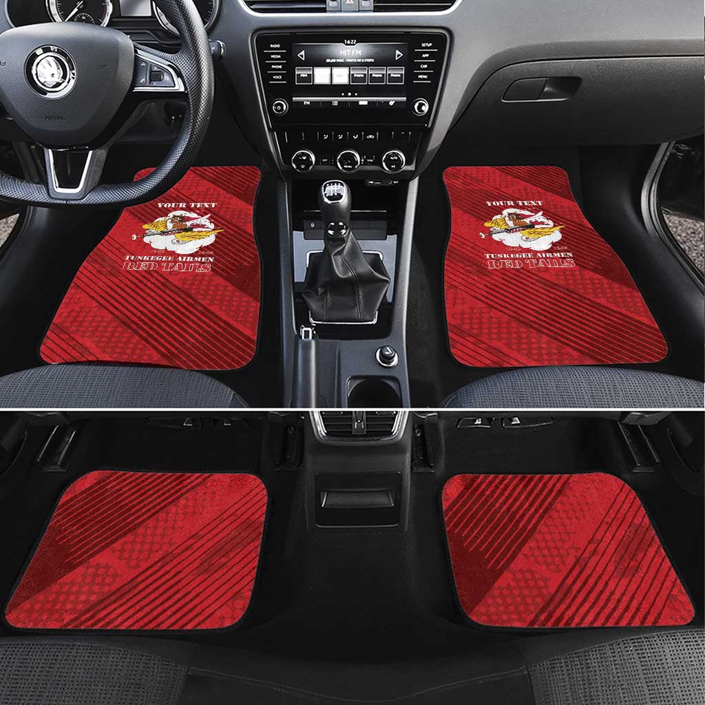 Personalized Tuskegee Airmen Red Tails Car Mats 301st Fighter Squadron - Red - Wonder Print Shop