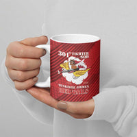Personalized Tuskegee Airmen Red Tails Ceramic Mug 301st Fighter Squadron - Red - Wonder Print Shop
