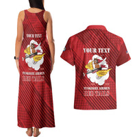 Personalized Tuskegee Airmen Red Tails Couples Matching Tank Maxi Dress and Hawaiian Shirt 301st Fighter Squadron - Red - Wonder Print Shop