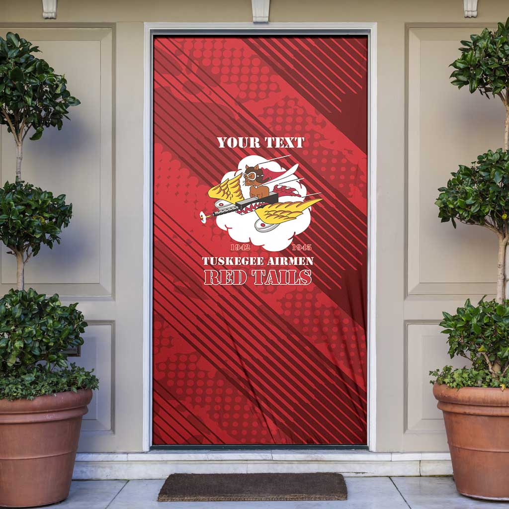 Personalized Tuskegee Airmen Red Tails Door Cover 301st Fighter Squadron - Red - Wonder Print Shop