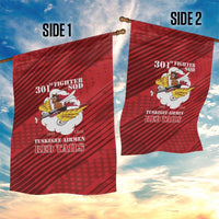 Tuskegee Airmen Red Tails Garden Flag 301st Fighter Squadron - Red - Wonder Print Shop
