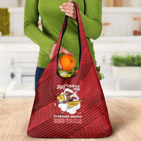 Tuskegee Airmen Red Tails Grocery Bag 301st Fighter Squadron - Red - Wonder Print Shop