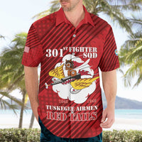 Personalized Tuskegee Airmen Red Tails Hawaiian Shirt 301st Fighter Squadron - Red - Wonder Print Shop