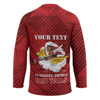 Personalized Tuskegee Airmen Red Tails Hockey Jersey 301st Fighter Squadron - Red - Wonder Print Shop