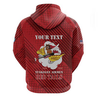 Personalized Tuskegee Airmen Red Tails Hoodie 301st Fighter Squadron - Red - Wonder Print Shop
