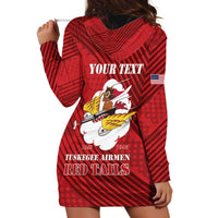 Personalized Tuskegee Airmen Red Tails Hoodie Dress 301st Fighter Squadron - Red - Wonder Print Shop