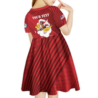 Personalized Tuskegee Airmen Red Tails Kid Short Sleeve Dress 301st Fighter Squadron - Red - Wonder Print Shop