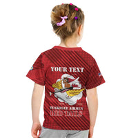 Personalized Tuskegee Airmen Red Tails Kid T Shirt 301st Fighter Squadron - Red - Wonder Print Shop