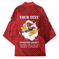 Personalized Tuskegee Airmen Red Tails Kimono 301st Fighter Squadron - Red - Wonder Print Shop