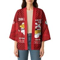 Personalized Tuskegee Airmen Red Tails Kimono 301st Fighter Squadron - Red - Wonder Print Shop