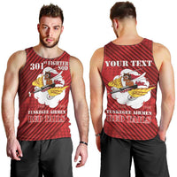 Personalized Tuskegee Airmen Red Tails Men Tank Top 301st Fighter Squadron - Red - Wonder Print Shop